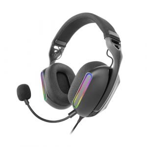 Mars Gaming MH-Pro, Casque Gaming ARGB Flow, Son Surround, Coussinets AIR 3D, Microphone, PS4, PS5, Xbox One, Xbox Series X-S, Switch, Switch 2, Windows, Mac, Smartphone et Tablette, Noir (Tekdesign, neuf)