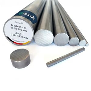 diconfa acier rond S355 J2+C - &Oslash; 40mm x 75mm - diam&egrave;tre 10 &agrave; 100mm - longueur 10 &agrave; 1000mm - &eacute;tir&eacute; acier clair h9 | ST 52 K - 1.0570 | arbre acier de construction tige d'acier axe boulon (diconfa, neuf)