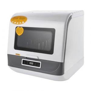 biniliubi Mini Lave-Vaisselle Table Espace Couverts Sur Mesure Maison Bureau Camping Dortoirs Lavage Fruits Petit Lave-Vaisselle Portable Multifonction Pas D'Installation Nettoyage Complet (Blanc) (RAGKTHH, neuf)