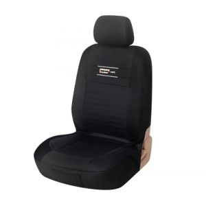 upgrade4cars Housse de Siège de Voiture Avant pour Conducteur | Couvre Siege Universelle en Noir | Accessoire Auto Universel (upgrade4cars, neuf)