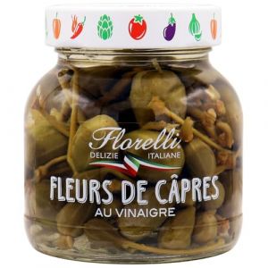 FLORELLI – Fleurs de câpres au vinaigre, Saveur authentique et texture fondante (Bocal 270g) - Lot de 3 - vendu par Lot (Franc shopping, neuf)