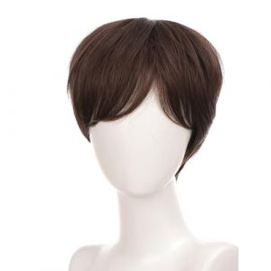 Cheveux courts T&ecirc;te compl&egrave;te Toupee Color&eacute; Anime Unique pour Halloween Cosplay Mascarade Photo Accessoires (sheQImaoYI, neuf)