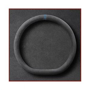 Couvre Volant pour Tesla pour Alcantara mod&egrave;le 3 mod&egrave;le X mod&egrave;le S mod&egrave;le Y Couverture de Volant de Voiture Couverture de Volant en Cuir Protecteur Volant (Couleur : Blue D-Shape) (yingyuecang, neuf)