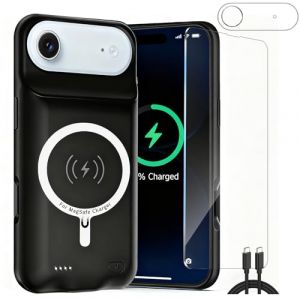 Fraternize Housse Batterie pour iPhone Air, Batterie Portable Rechargeable 10000mAh Am&eacute;lior&eacute;e - Coque de Chargeur &Eacute;tendueavec Charge sans Fil Int&eacute;gr&eacute;e - Banque d'alimentation (YunDuo, neuf)