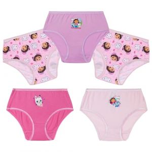 Gabby Dollhouse Culottes Fille, Confortable et Respirant 100% Coton Culotte Bebe (Violet/Rose, 3-4 Ans) (Get Trend., neuf)