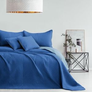 AmeliaHome Couvre-lit Bleu Ciel 170 x 210 cm - Couvre-lit matelass&eacute; ultrasonique - Polyester Softa (shop_decoking, neuf)