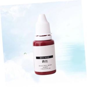 Gatuida Kit de Pigments Rouge Vin Pigment pour L&egrave;vres Sourcils Eyeliner 1 Pi&egrave;ce Facile &agrave; M&eacute;langer Effet Naturel Maquillage Semi-Permanent Beaut&eacute; DIY (Queenie ruy, neuf)