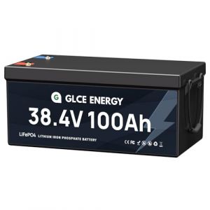 GLCE ENERGY Batterie LiFePO4 36V 100Ah, batterie lithium 3 840Wh, cellule de batterie de qualité A, pour bateau, camping-car, bateau, moteur de pêche à la traîne, stockage d'énergie et hors réseau (GLCE Energy, neuf)