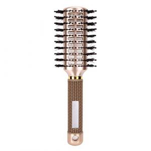 Brosse &agrave; Cheveux Peigne pour Coiffeur en Nylon Double Face Brosse Anti-statique avec Poils de Sanglier Brosse pour S&egrave;che-cheveux Brosse Ronde Peigne pour (Herexty, neuf)