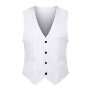 Gilet Homme De Travail Multipoches Sans Manches Veste Saharienne Costume Peche Manche Costumes Pour Veston Multipoche Debardeur Running Softshell Cowboy Hiver &Eacute;t&eacute; Gilets Ensemble Chic,Blanc-2,XXL (aodsko, neuf)
