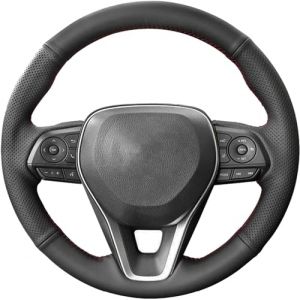 QQLADY Couvre Volant Voiture pour Toyota Camry 2019 2020 2021 2022, Couvre Volant de Bricolage en Cuir, Respirant Anti-dérapant Protection de Volant en Cuir DIY Cousue à La Main,D Redline (Fanshixianshahezhenhonglingbaihuoshangdian, neuf)