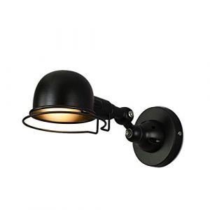 XUMI Applique Murale Industrielle, Lampe Murale Rétro À Manipulateur Télescopique À Double Section, Luminaires Réglables 360° Base E14 Pour Ferme, Cuisine, Chambre À Coucher,Noir (JianQiang Guo, neuf)