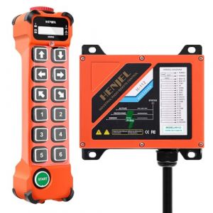 12-65V 24v 36v Télécommande de grue sans fil Télécommande radio industrielle Télécommande de la grue de levage pont roulant grue à portique Transmetteur à 12 Canal boutons Récepteur (Factory-Direct Company, neuf)
