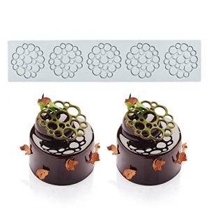 JAWSEU Moule &agrave; Fondant en Silicone G&acirc;teau de Moule de Silicone en Dentelle Mat &agrave; Souche de G&acirc;teau Tapis Dentelle Patisserie Moule De Dentelle Mat D&eacute;coration de G&acirc;teau Outils de Fleur Moules (Haptre, neuf)