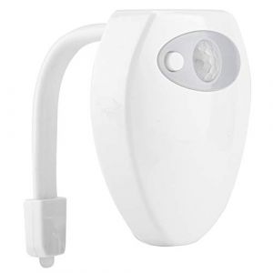 Ladieshow Lampe De Toilette, Veilleuse Pour Toilette Rechargeable, LumièRe De Nuit Led Pour Toilette Avec Capteur De Mouvement Lumiere Toilette Cuvette, Led Toilette Detecteur Pour Wc, Salle De Bain (BAIBIAO, neuf)