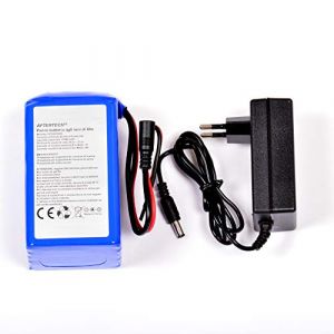 Pack Batterie Aftertech Batterie 24V 10000mAh 10Ah Lithium Rechargeable 116x65x62mm F2E5 (AFTERTECH®, neuf)