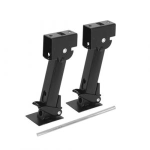 2 X Cric Stabilisateur,Cric Stabilisateur de Camping-Car,Support de 650 LB,capacit&eacute; de Levage de 1000 LB,Stabilisateurs T&eacute;lescopiques de 12 &agrave; 18 Pouces,v&eacute;rins stabilisateurs &agrave; Ciseaux Robustes (Black) (sihuiouzhou, neuf)