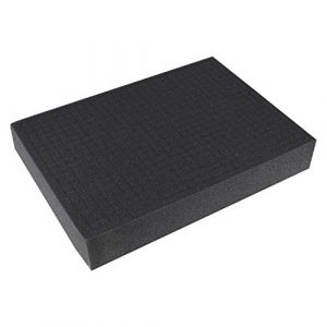 HMF 1451-70 Mousse prédécoupée, cube de mousse, 440 x 315 mm, garniture de valise, Tabletop, hauteur: 70 mm (hmf_shop, neuf)