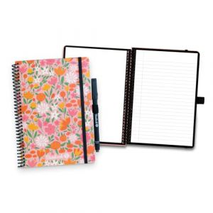 BAMBOOK Floral - Cahier Effacable - Couverture Souple - A5 - Vierge et ligné - Cahier Réutilisable, Cahier Connecté, Carnet Effacable (Bambook products, neuf)