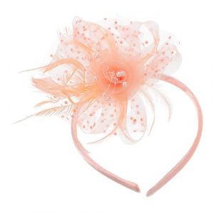 Healvian Bandeau Mariage Femme Chic R&eacute;tro &Eacute;l&eacute;gant avec Plume Fleur et Voile Maille Accessoire de Cheveux pour Mari&eacute;e et Durable pour F&ecirc;tes et (Pxinyao, neuf)