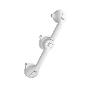 WENKO Poign&eacute;e de s&eacute;curit&eacute; pour baignoire Secura Trio 49,5 cm - rotative sur 180&deg;, Plastique, 49.5 x 11.5 x 8.5 cm, Blanc (Shopybro, neuf)