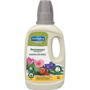 FERTILIGENE NATUREN POEUN4 - Engrais Liquide Performance Organics Universel UAB 400 ml -Résultats dès 1 semaine -Plantes ornementales et potagères -Origine 100% végétale - Pour 57 L de solution diluée (Au Carrousel Doré, neuf)