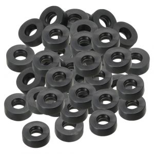PATIKIL Joint Plat En Caoutchouc M6, Lot De 80, Diamètre Intérieur 6mm, Diamètre Extérieur 12mm, Épaisseur 4.5mm, Rondelle D'étanchéité Pour Robinet, Tuyau D'eau, Boulon De Fixation, Noir (PATIKIL UK, neuf)