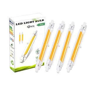 EIMOPE Ampoule LED R7S 118mm Dimmable 20W, R7S Ampoules LED COB, Equivalente &agrave; Lampe Halog&egrave;ne R7S 100W 200W, Blanc Chaud 3000K, 2000LM, Ampoule LED Tube pour Maison, Cuisine, 4er Pack (Zbbying, neuf)