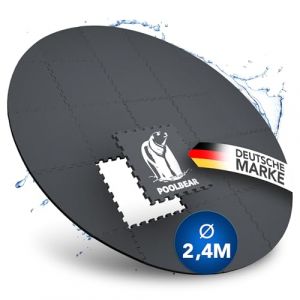 PoolBear Tapis rond pour jacuzzi - 240 cm - Tapis de protection de sol pour jacuzzi extérieur - Tapis de piscine - Protection du sol - Noir (Pada Trading GmbH, neuf)