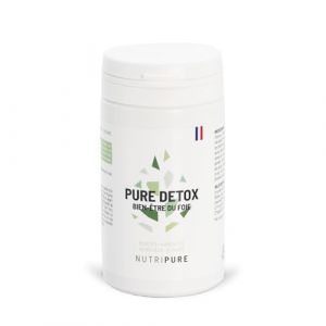 Nutripure | Pure Detox Foie | Soutien complet de la détoxification hépatique | 4 extraits brevetés (Chardon-Marie, Artichaut, Chou Kale, Choline) | Cure de 21 jours (42 gélules) (NUTRIPURE, neuf)