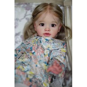 Anano Poup&eacute;e Reborn r&eacute;aliste Pippa de 66 cm, grande taille, fille Reborn qui ressemble &agrave; de vrais b&eacute;b&eacute;s, corps en tissu doux, poup&eacute;e pour les enfants &agrave; partir de 3 ans (Anano Baby Dolls - SX, neuf)