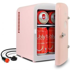 Koolatron Coca Cola Mini Frigo de Chambre 4L / 6 Canettes dessus de table Portable Petit Frigo Thermoélectrique (Rose) (Koolatron International LTD, neuf)