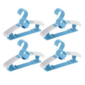 JurciCat 20 pi&egrave;ces Cintre Enfant Cintres Enfants Cintres bebe ceintres pour Enfant Cintre B&eacute;b&eacute; Extensible Plastique Avec Crochets Oursons Empilables pour v&ecirc;tements d'Enfants et B&eacute;b&eacute; (JurciCat, neuf)