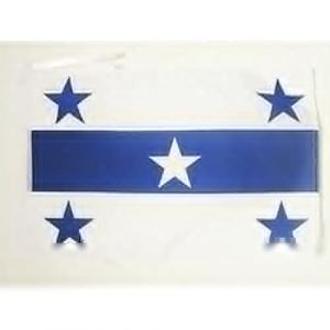 AZ FLAG - Drapeau îles Gambier - 45x30 cm - Pavillon Polynésien - Polynésie Française - France 100% Polyester Avec Deux Cordelettes - 20g (AZ-FLAG, neuf)