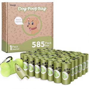 Viesap Sac Ramasse Crotte, 585Pcs Sac Ramasse Crotte Chien, Sacs Ramasse-Crottes Chien, Sac Ramasse Crotte avec Distributeur, Etanches Sacs à Caca Pour Animaux De Compagnie, Vert Sacs Ramasse Crottes. (STORE VARAGO GINEVRA, neuf)