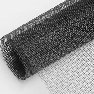Timizi Maille Moustiquaire Fenetre 2x10m, Garde Manger Grillagé Maille Ultra Fine Moustiquaire Auto Agrippante, pour Porte Rideaux Fenetres - Noir (Timizi‌, neuf)