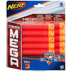 Nerf - A4368E240 - Jeu de Plein Air - Mega Elite - Recharges fléchettes Centurion X10 (Pearl Diffusion, neuf)