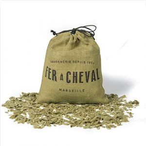 Fer à Cheval - Véritable Copeaux de Savon de Marseille à l'huile d'olive (100% d'huile d’olive) - 750g (Savonnerie Fer à Cheval, neuf)