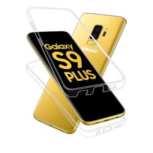 A ANCILE Coque pour Samsung Galaxy S9 Plus 360&deg; Transparente &ndash; Protection Int&eacute;grale Avant/Arri&egrave;re en Silicone TPU Souple Antichoc (ANCILE, neuf)