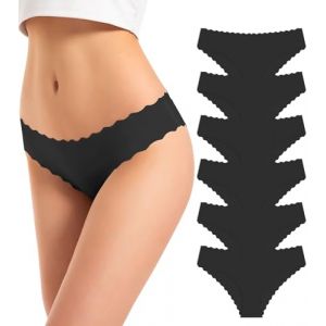 TANSTC Culotte Gainante Femme Ventre Plat Invisible Culotte sans Couture Femme Culottes Et Slips sous-Vêtements Lot de 6, Noir L (YELLOW LADY LIMITED, neuf)
