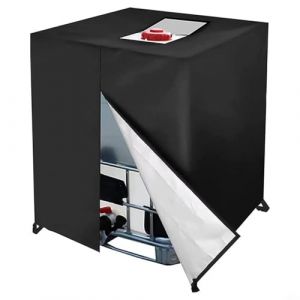 Entgoinggo Housse de r&eacute;servoir d'eau, 600 L, 300 L, imperm&eacute;able, anti-poussi&egrave;re, protection contre la pluie avec fermeture &eacute;clair pour r&eacute;servoir d'eau de pluie IBC 1000L (300 L, 81 x 61 x 100 cm) (jingjialida, neuf)