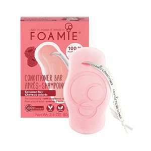 Foamie Après Shampoing solide pour cheveux colorés à l'huile de framboise qui apporte d'éclat - Après shampoing cheveux colorés sans sulfates vegan 80g (LEGEND'HAIR DELTA BEAUTE DISTRIBUTION, neuf)