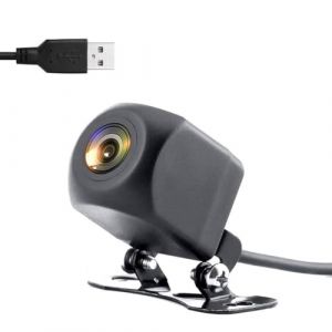 Caméra de recul WiFi 5V USB Moto Caméra de Recul HD Vision Nocturne Tachygraphe IP67 Étanche Compatible avec Android iOS pour Voiture Camion RV Van,A,1 (WLDOCA STORE EUFR, neuf)