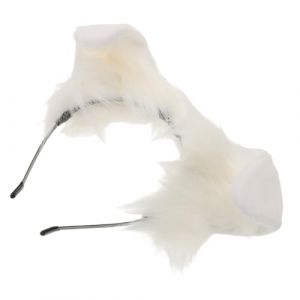 LIFKOME Bandeau Oreilles de Chien Peluche Douce pour Cosplay Adulte et Garçon Fille Accessoire Léger et Confortable pour Halloween Carnaval Fête à Thème (Lmposing, neuf)