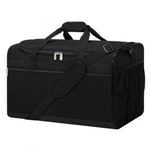 Sac de sport fourre-tout avec bandouli&egrave;re Sac de sport pour gym avec bandouli&egrave;re pour homme et femme pour une nuit&eacute;e ou un week-end, Noir , 40L Upgraded (iFARADAY-FR, neuf)