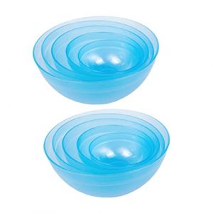 Happyyami 10pi&egrave;ces Lot De Bols De M&eacute;lange Pour Masque Facial Diff&eacute;rentes Plastique L&eacute;ger Et Solide Facile &agrave; Nettoyer Pour Soins Visage &agrave; Domicile Salon (Liunmiao, neuf)