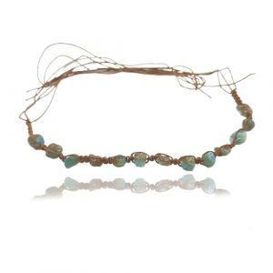 KGCGJVB Bandeau de cowboy pour femme avec perles vertes pour chapeaux de paille, chapeaux de cowgirl occidentaux d&eacute;coratifs avec perles turquoises, accessoires &eacute;l&eacute;gants et d&eacute;corations pour femmes (Kuxai, neuf)