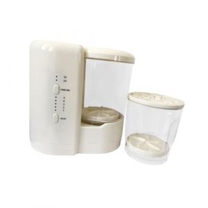 Ysyqkn 2 Pi&egrave;ces Mini Machine &agrave; Laver Brosse &agrave; Maquillage Nettoyante Gobelet de Lessive Portable Fonction S&eacute;chage Adapt&eacute; Aux C&eacute;libataires Salle de Bain Studi, Blanc Beige (Amber Field, neuf)