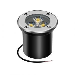 AHOTSUK Spot led extérieur encastrable 3W IP67 Spot Encastrable Led Terrasse Rond 300 Lumen Lampe d'éclairage de jardin extérieur, pour Jardin Chemin Cour Garage (AHSELLUK, neuf)