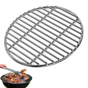 Générique Grille Ronde en Acier Inoxydable pour Barbecue, Grille Ronde en Acier Inoxydable Ronde,Grille de Cuisson pour Camping, Pique-Nique, Jardin, fête, 40cm/43 cm/45cm/48cm (Leo6688, neuf)